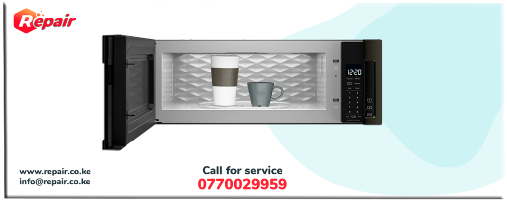 low profile microwave oven